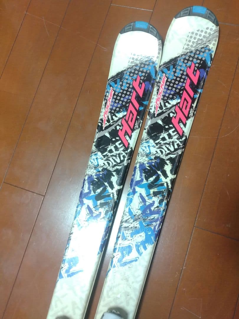 【軽量☆】140cm　Hartスキー板セット♪　送料無料！