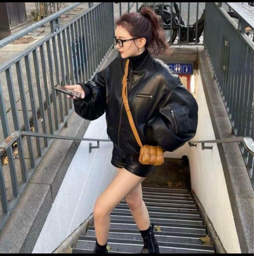 ジャケット・アウター THETOE OXFORD LEATHER MA-1