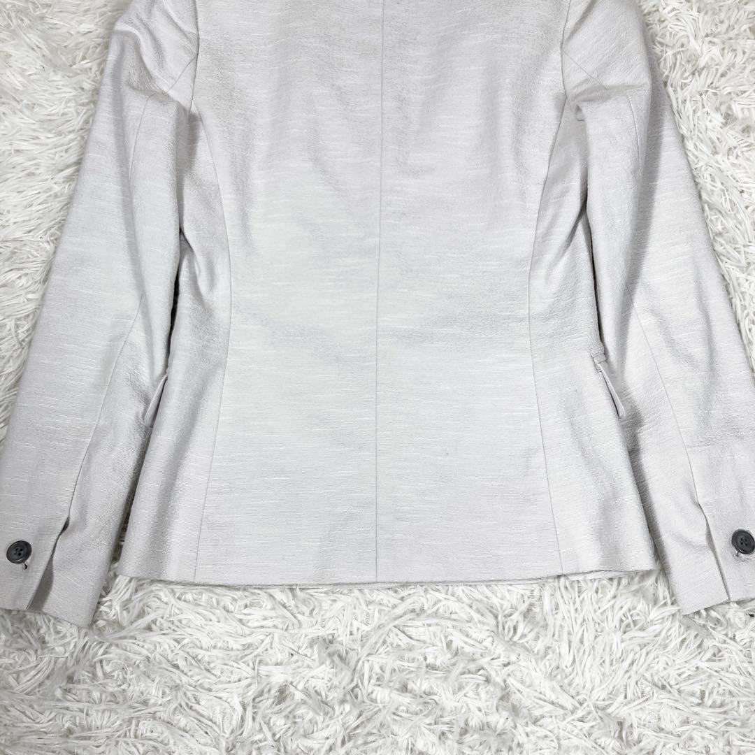 プラステ　セットアップスーツ　ウォッシャブル　スラブストレッチ　ノーカラー　XS