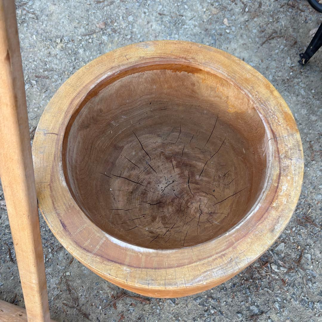 臼 天然木 木製品 餅つき 杵 きね