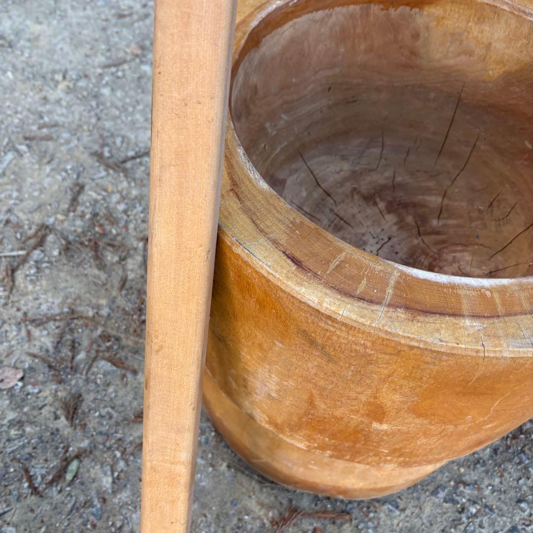 臼 天然木 木製品 餅つき 杵 きね
