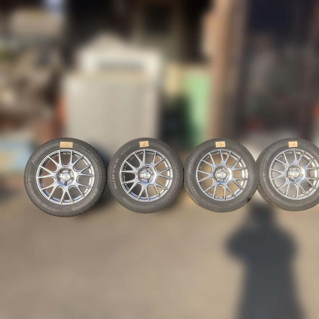 茨城発引取限定トヨタC-HRスタッドレス215-60R17 残り溝6.5〜5.0