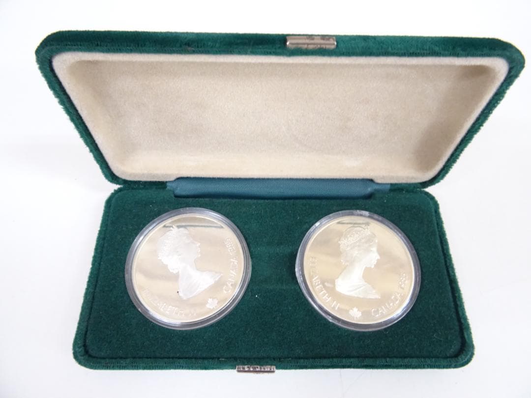 m*k様 鹿039 カルガリーオリンピック 1988 記念銀貨 20ドル 2枚