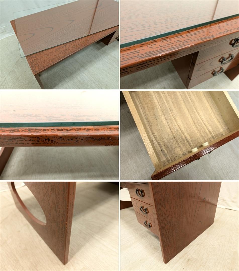 美品　文机　書院机　座敷机　帳場机　片袖　簿記机　書斎机　作業台　和家具　座敷