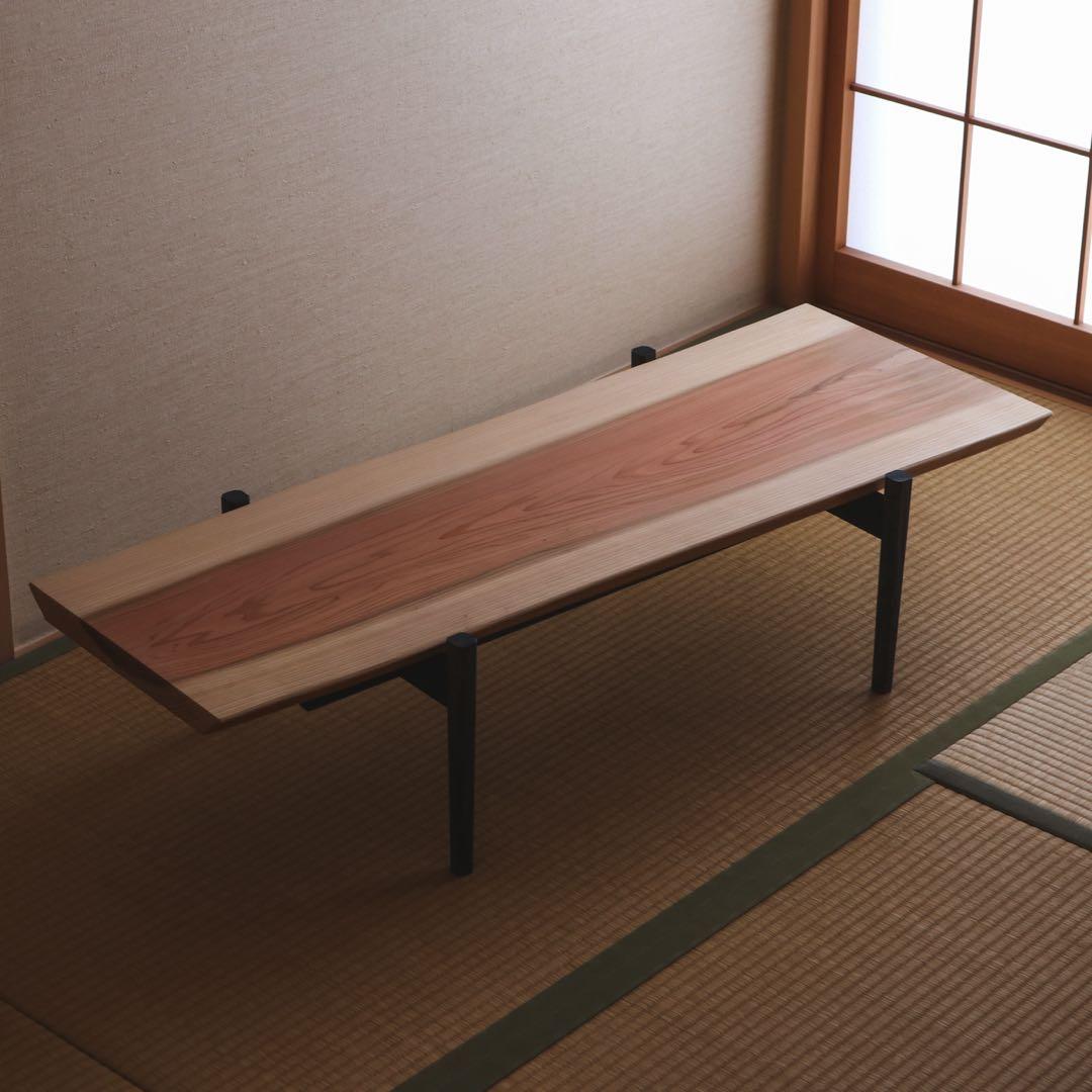 杉の黒脚ローテーブル 其の２