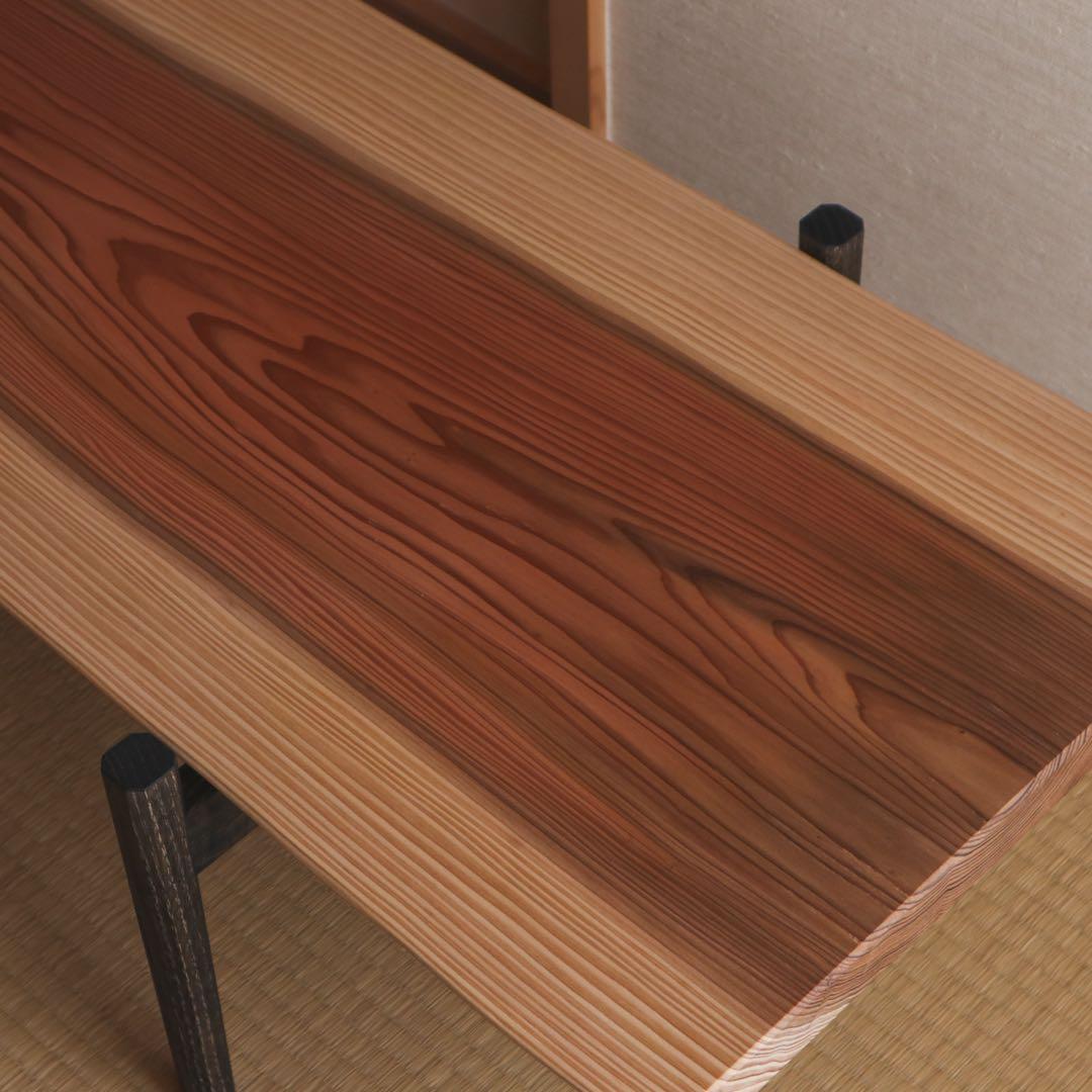 杉の黒脚ローテーブル 其の２