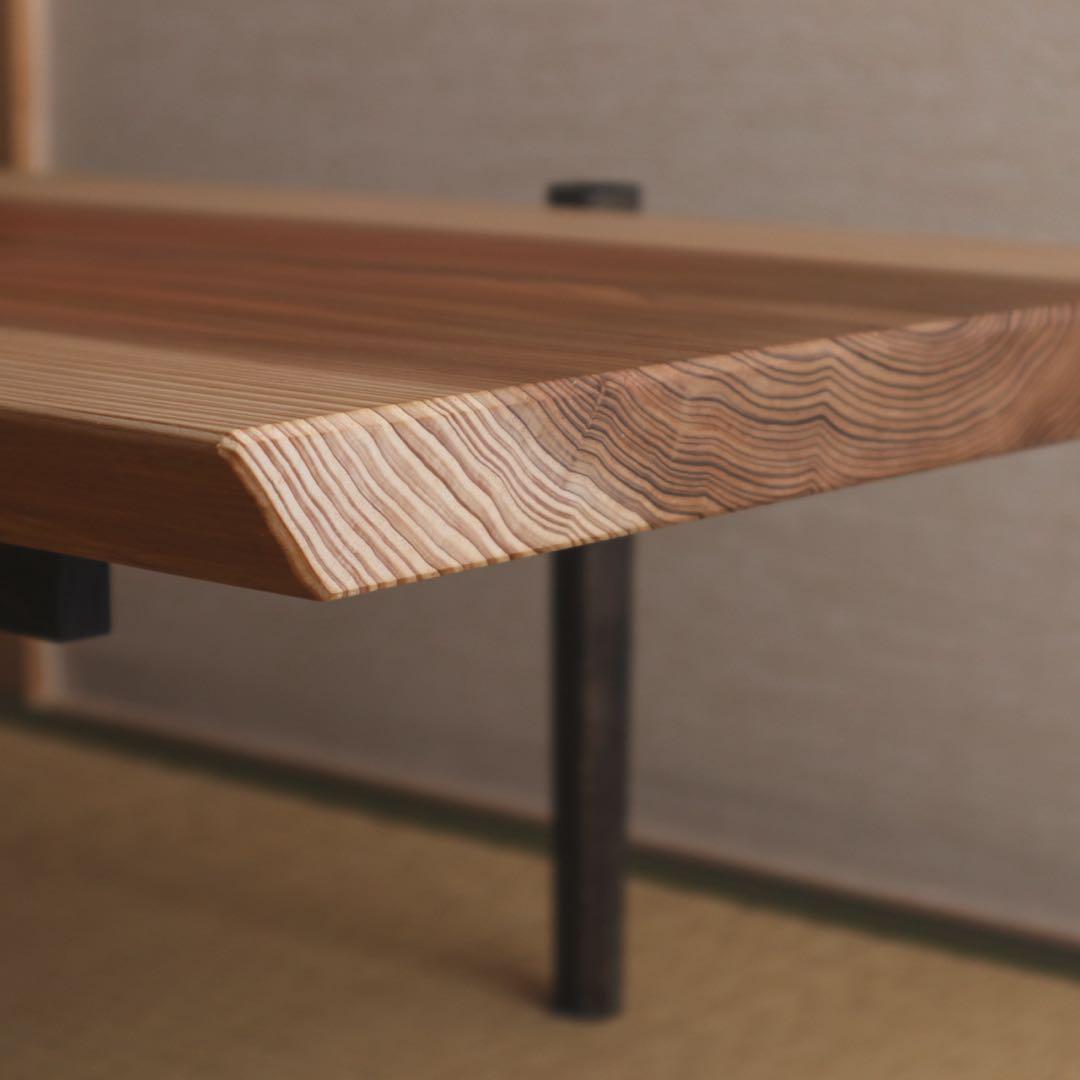 杉の黒脚ローテーブル 其の２