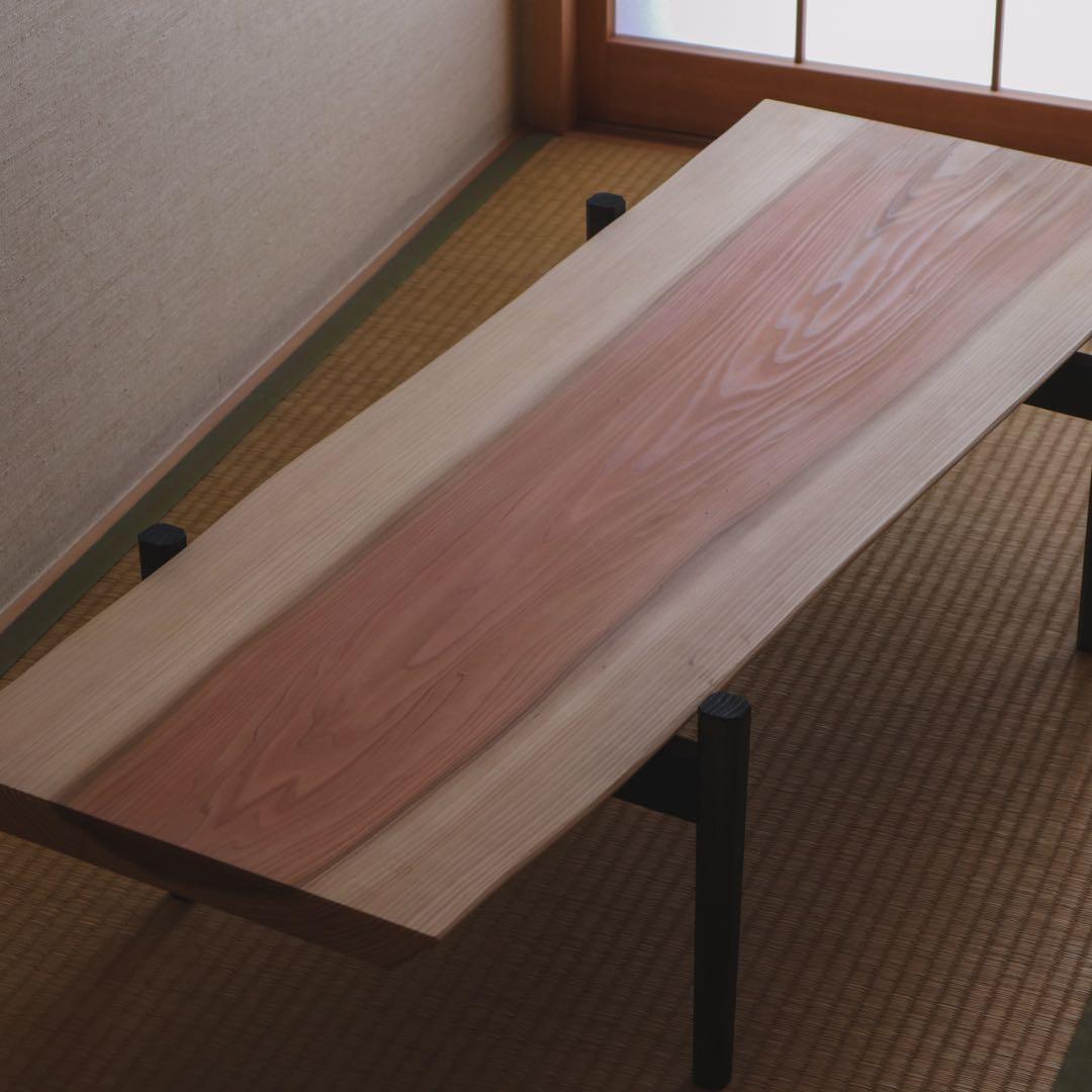 杉の黒脚ローテーブル 其の２