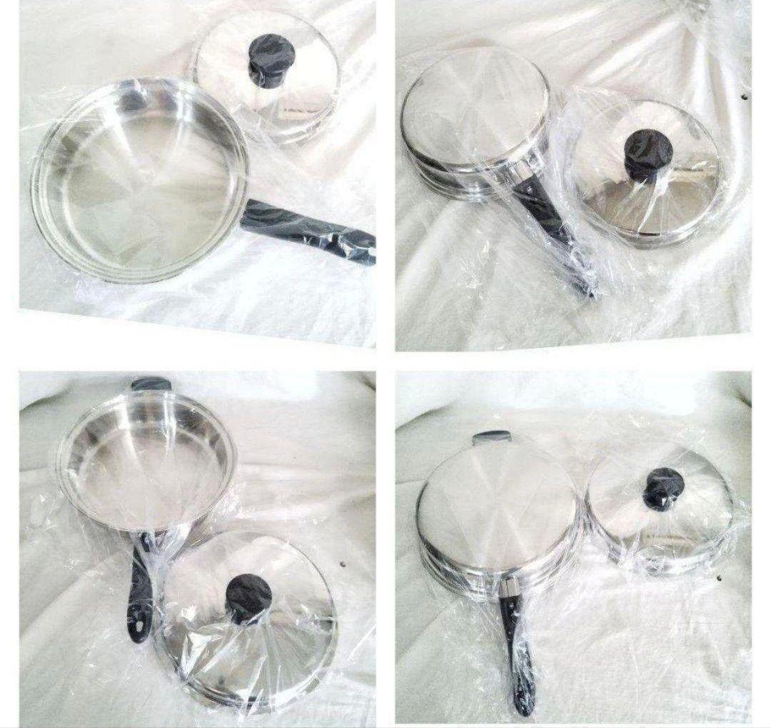 Amway 新品 アムウェイ 大 中フライパン インダクションレンジ対応@