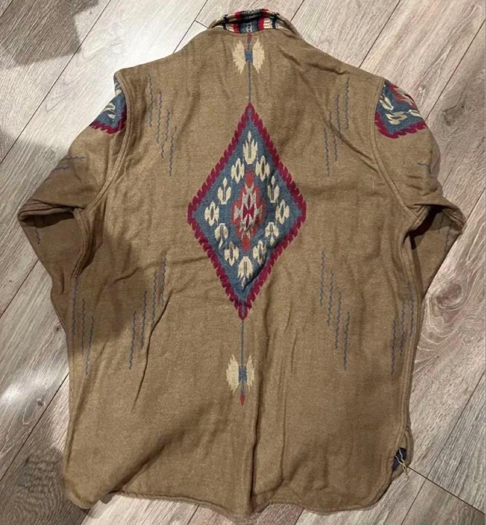 RRL ネイティブ柄　オーバーシャツ　XL