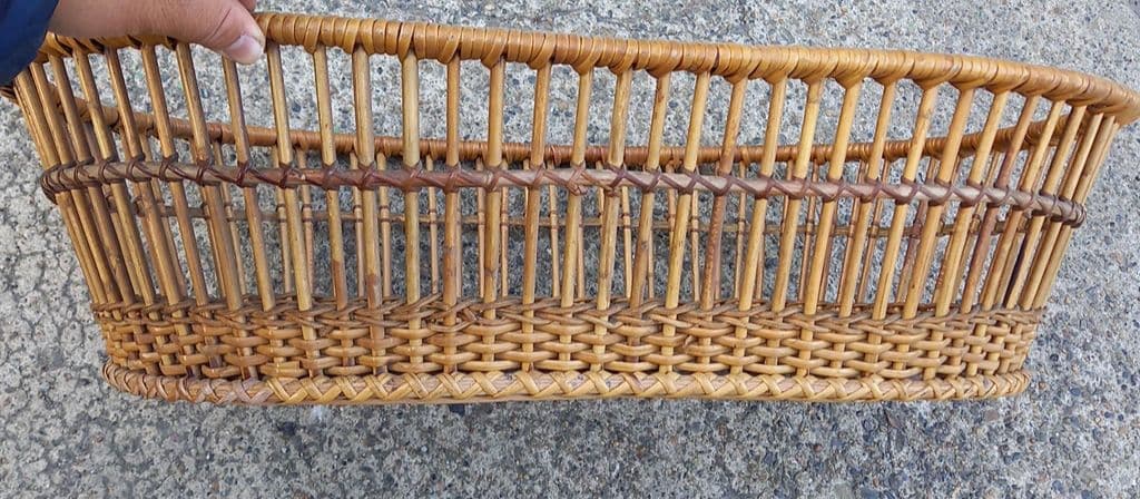 昭和レトロ　藤かご　銭湯　脱衣籠　着替え入れ