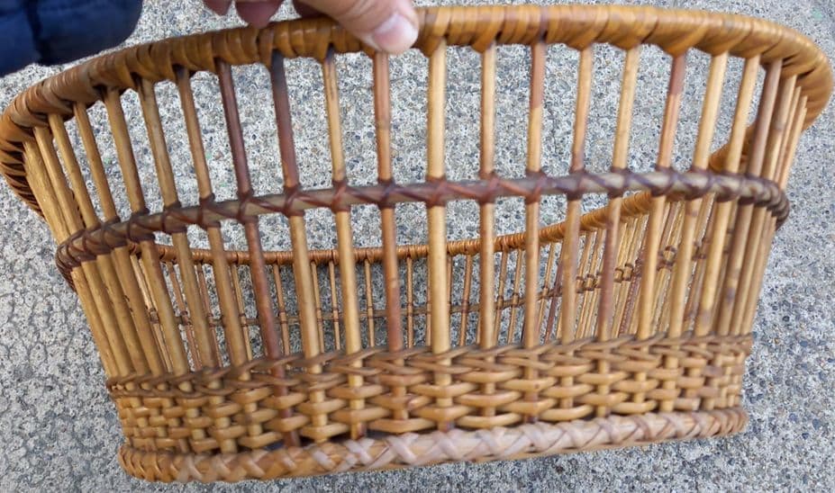 昭和レトロ　藤かご　銭湯　脱衣籠　着替え入れ