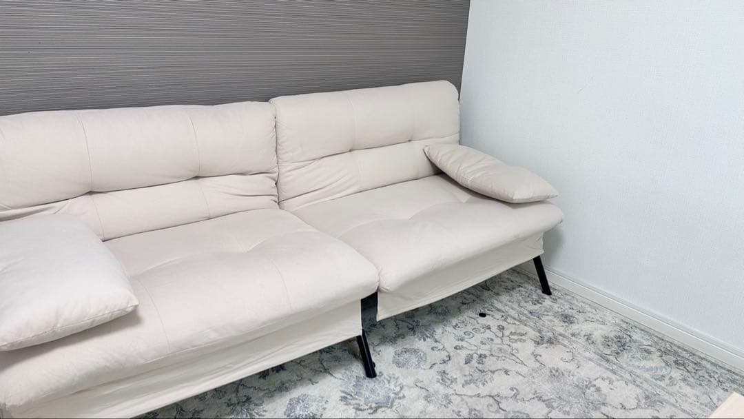 6/6まで【ソファ】値下げ　破格料金¥1100+送料込　ソファ　ソファーベッド