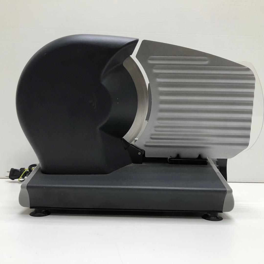 ミナト 家庭用ミートスライサーHMS-220 ブラック　ストレート刃 動作確認済