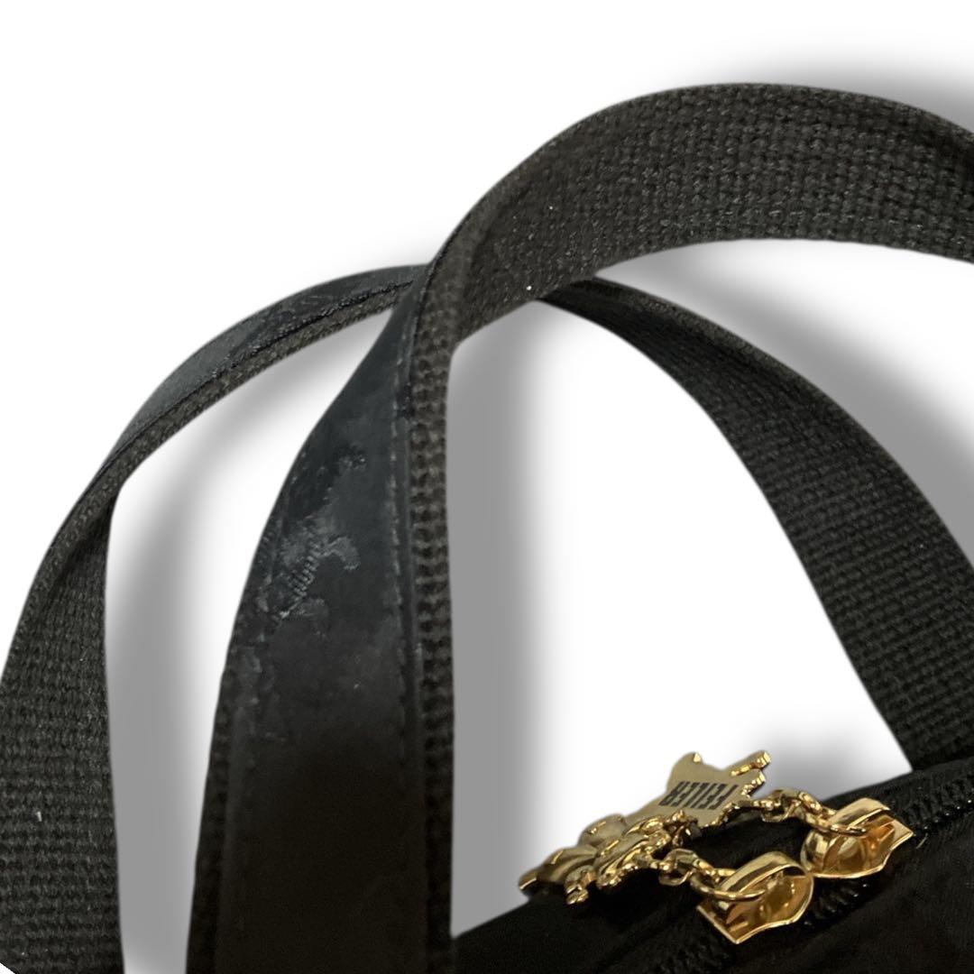 フェイラー 良品 希少 2way ハイジ ジャガード ボストンバッグ ブラック