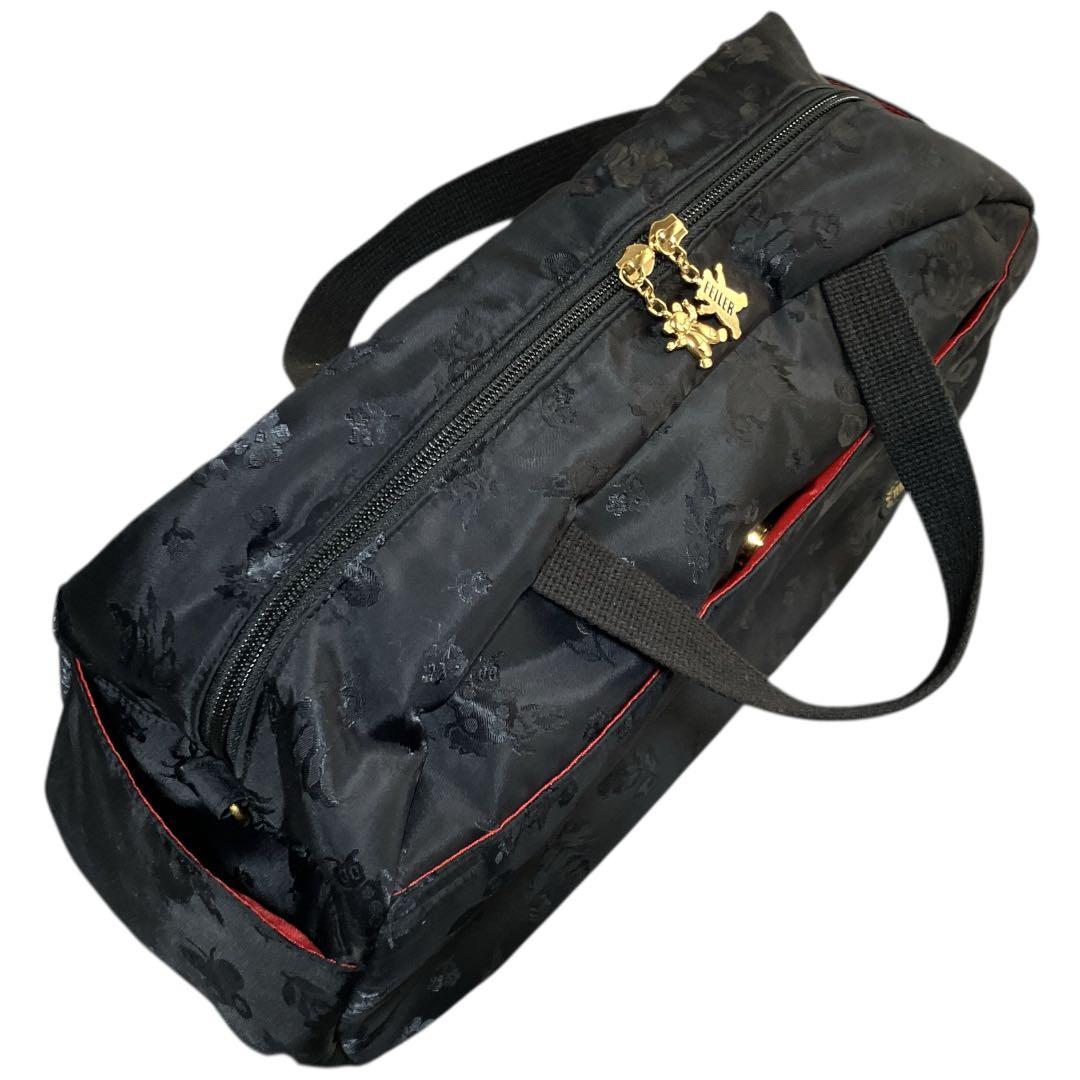 フェイラー 良品 希少 2way ハイジ ジャガード ボストンバッグ ブラック