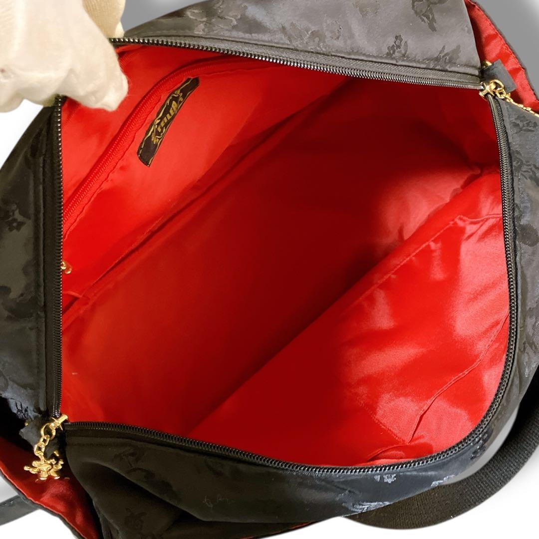 フェイラー 良品 希少 2way ハイジ ジャガード ボストンバッグ ブラック