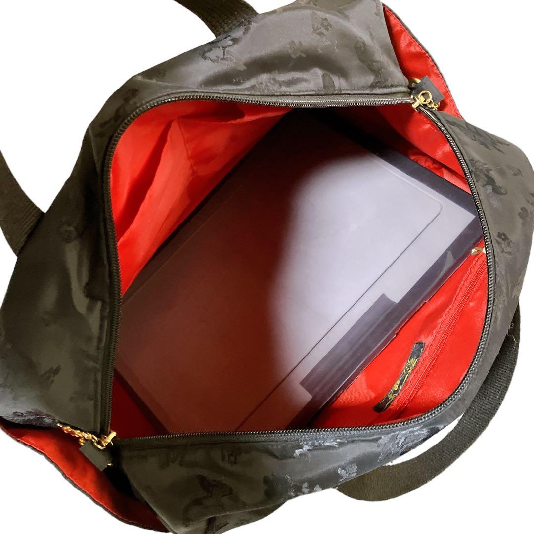 フェイラー 良品 希少 2way ハイジ ジャガード ボストンバッグ ブラック