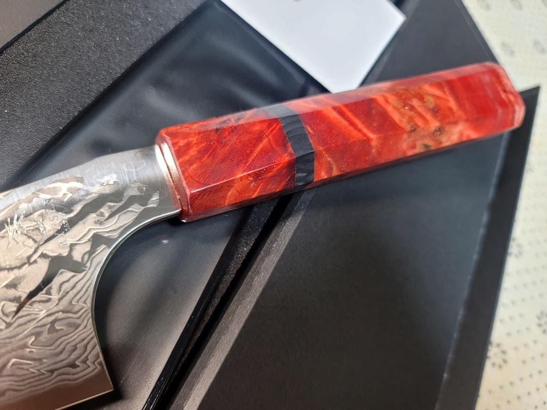 龍泉刃物　紅蓮緋龍 SPG Strix 牛刀　240