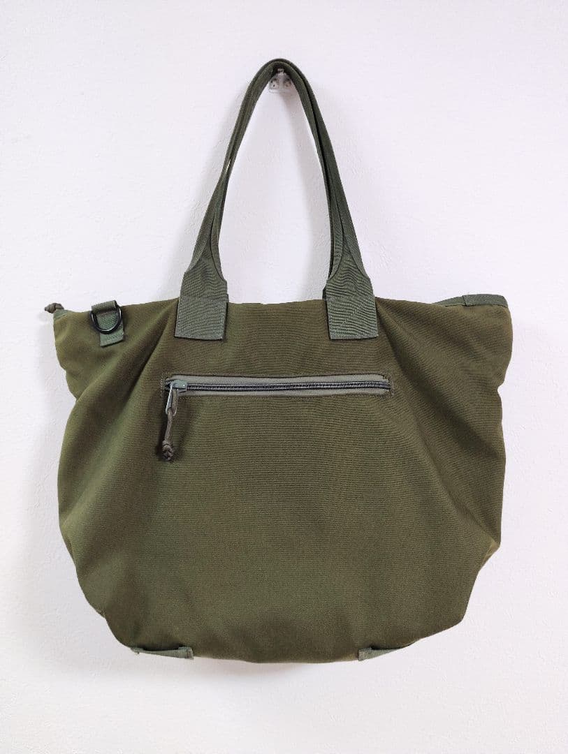 MIS オリーブグリーン トートバッグ USED