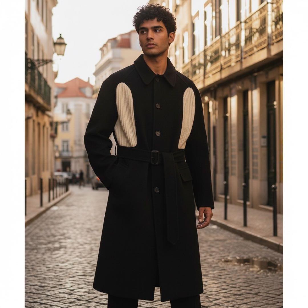 希少 JW ANDERSON ニットインサートコート