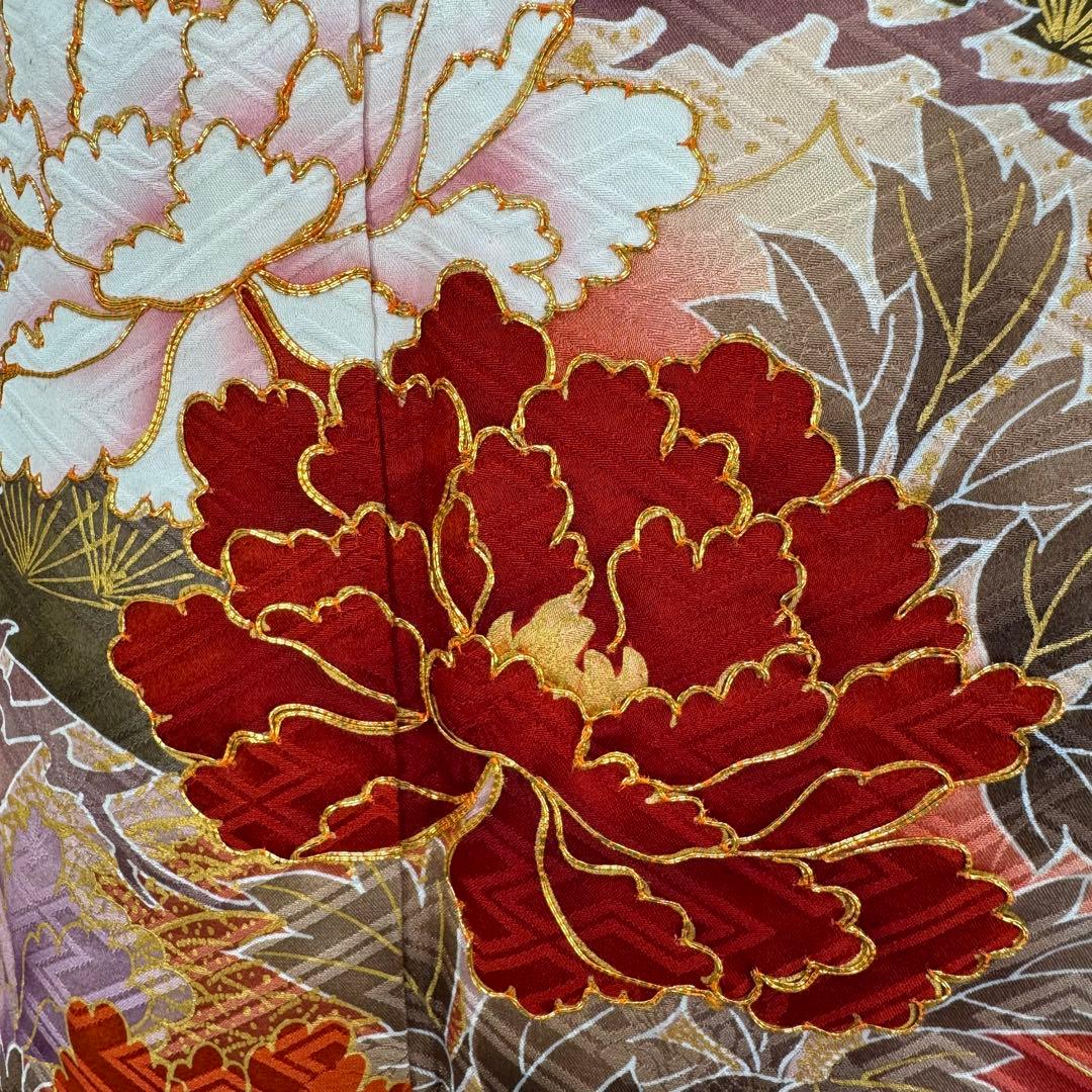 逸品 振袖8点フルセット 谷崎潤一郎の世界・落款あり　古典　金駒刺繍 成人式