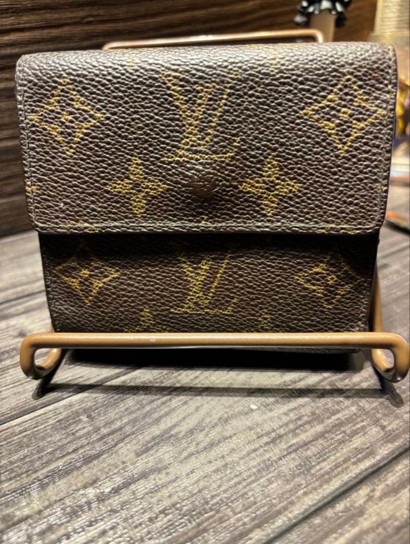 ルイヴィトン モノグラム ポルトカルトクレディ モネ ビエ　財布　二つ折り