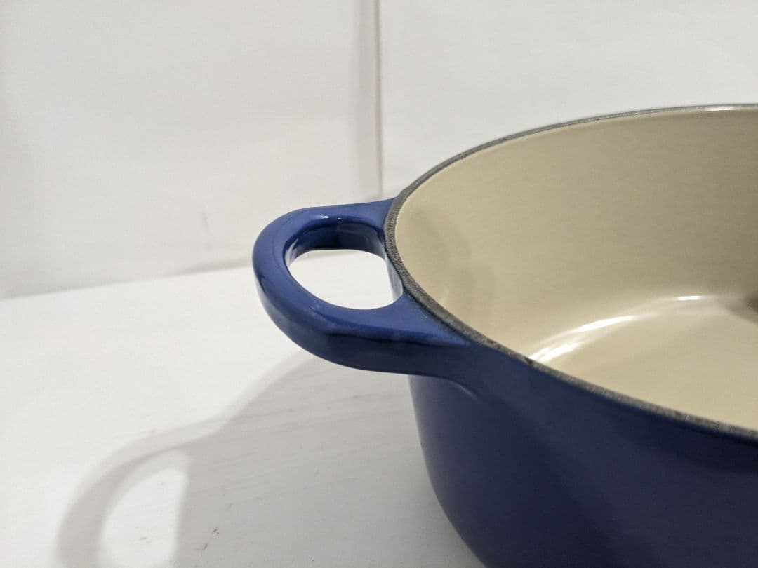 ル・クルーゼ　Le　Creuset　オーバル　ブルー　25cm