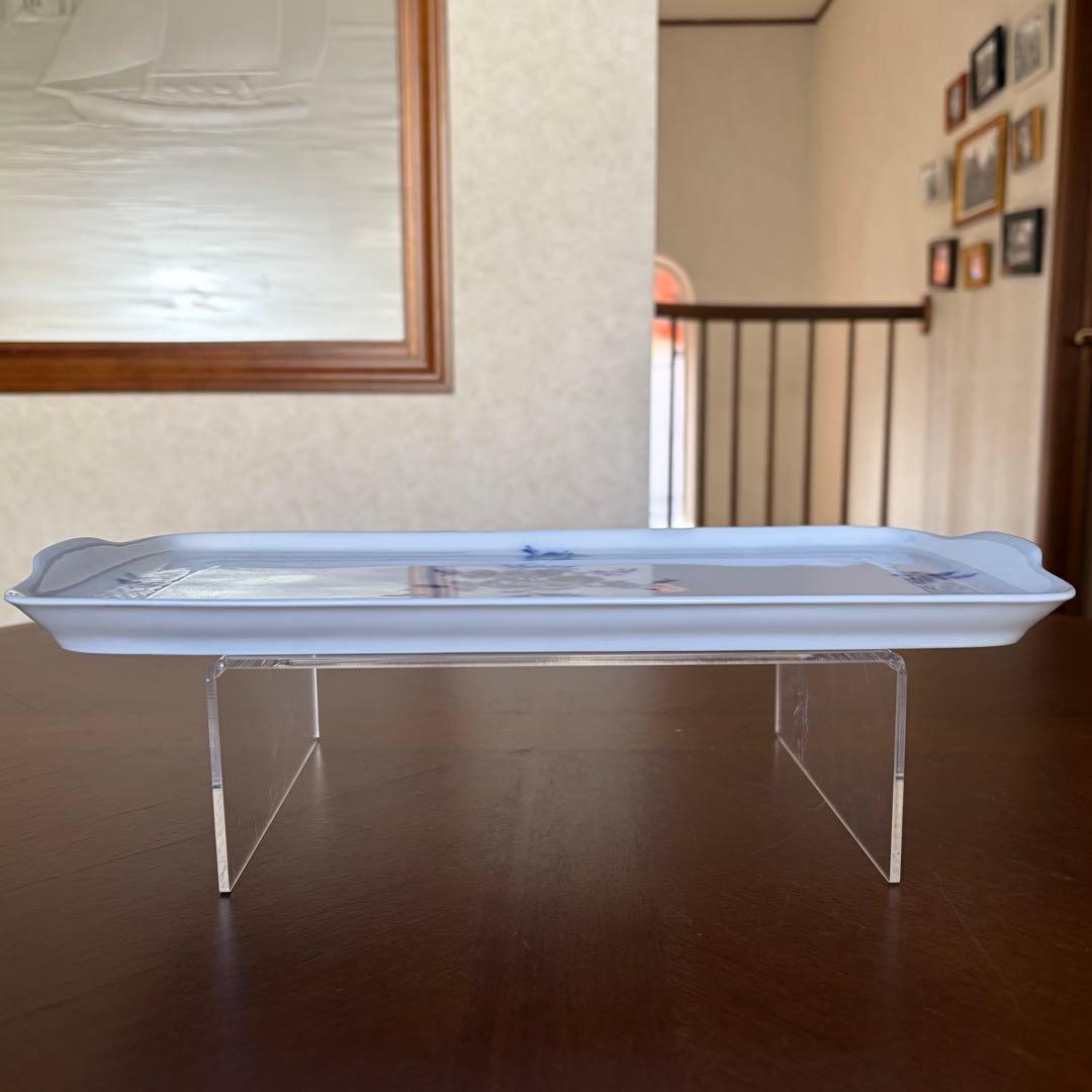 【ドイツビンテージ】フッチェンロイター★ブルーフラワー★ロングプレート