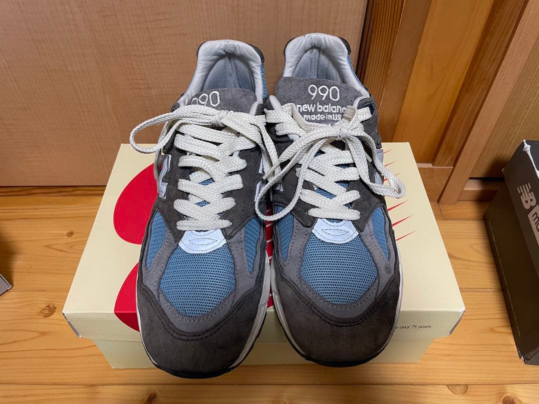 New Balance 990 グレー/ブルー　最終価格