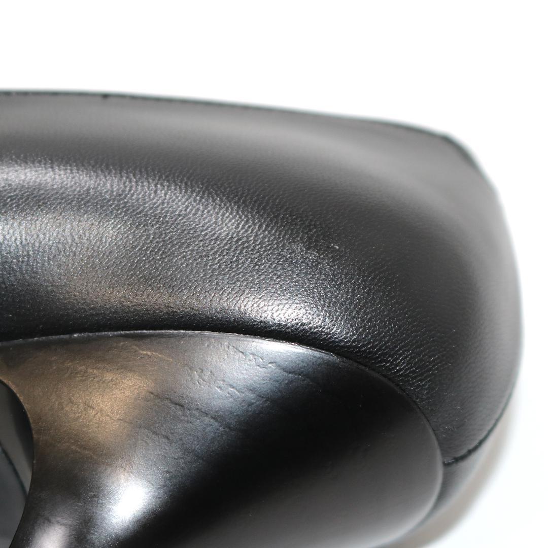 【未使用級】ワコール サクセスウォーク 黒 3E スクエアトゥ レザー パンプス