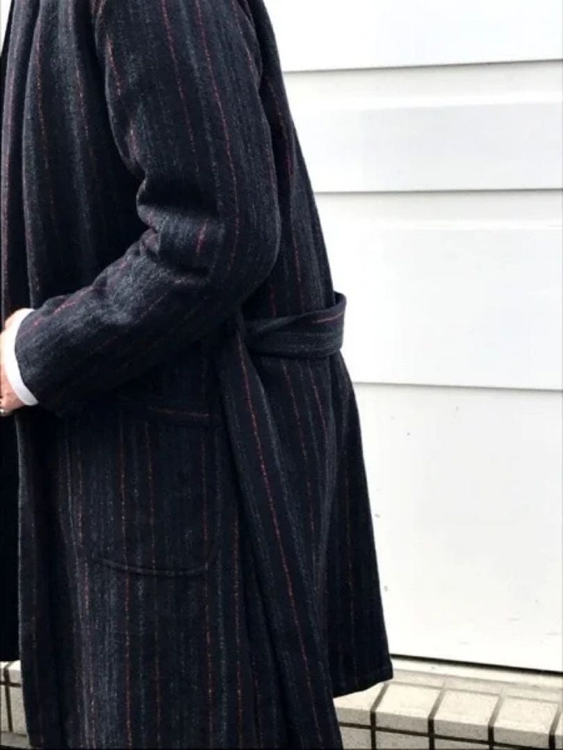 ジャケット・アウター WACKO MARIA MULTI STRIPED GOWN COAT