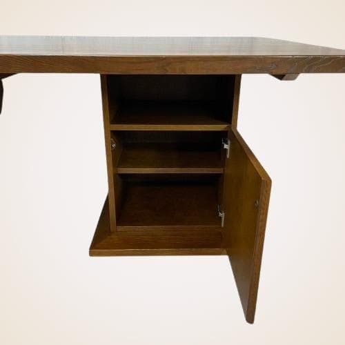 特注 無垢材 収納付き テーブル ダイニングテーブル 作業台 食卓 店舗什器