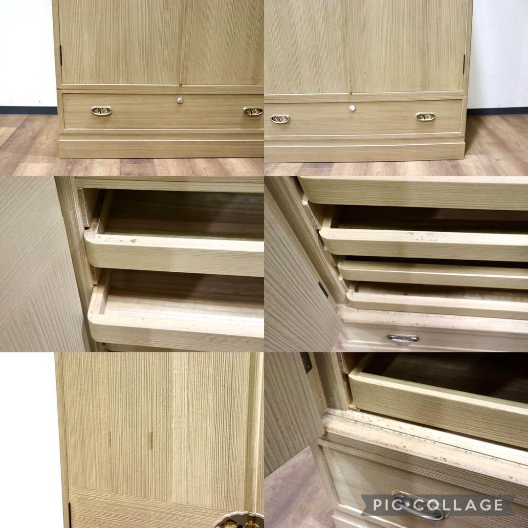 GMGN23○伝統工芸士 頓所芳男作 加茂桐箪笥 和箪笥 衣装箪笥 最高級 和