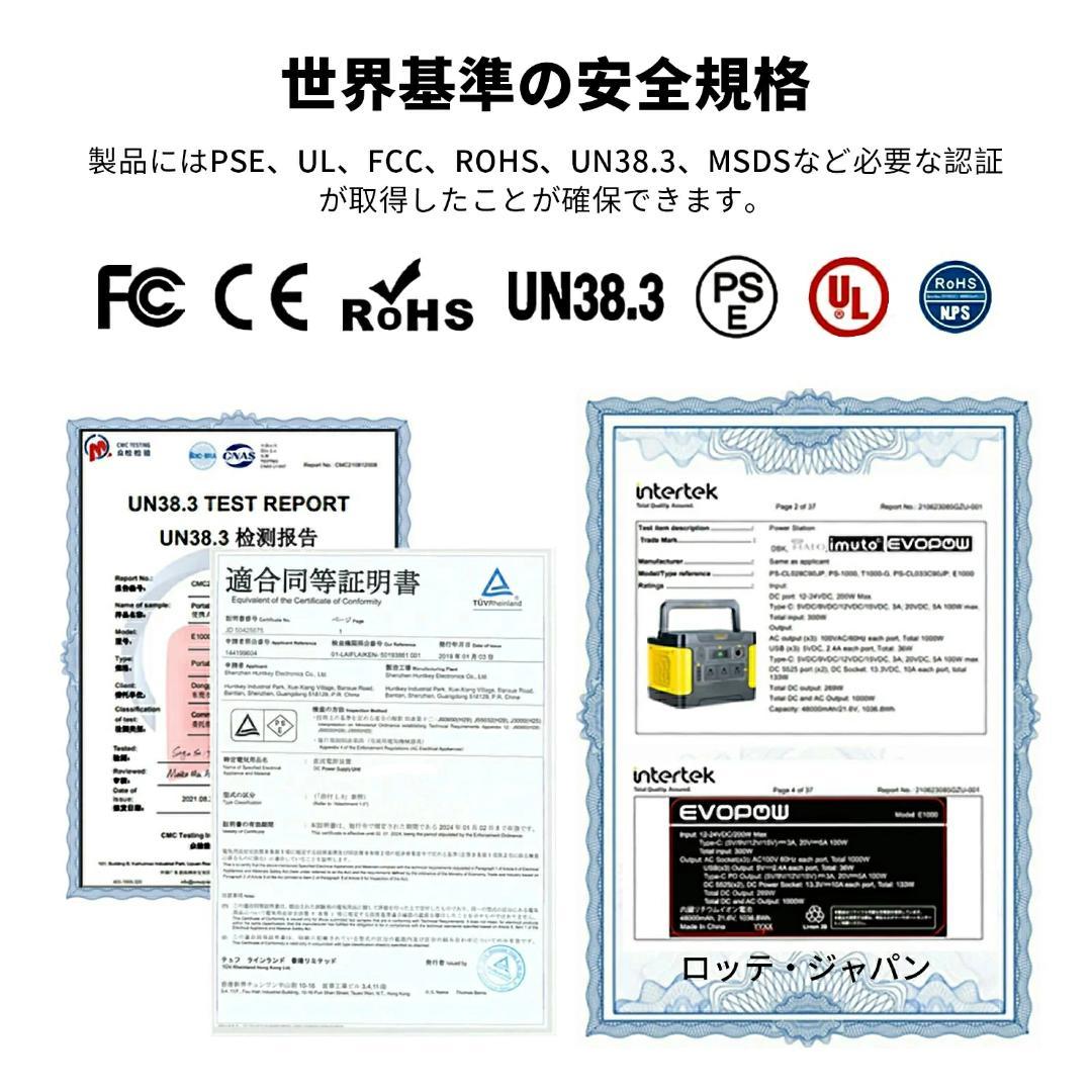 EEIVOL ポータブル電源 大容量515Wh AC出力600W