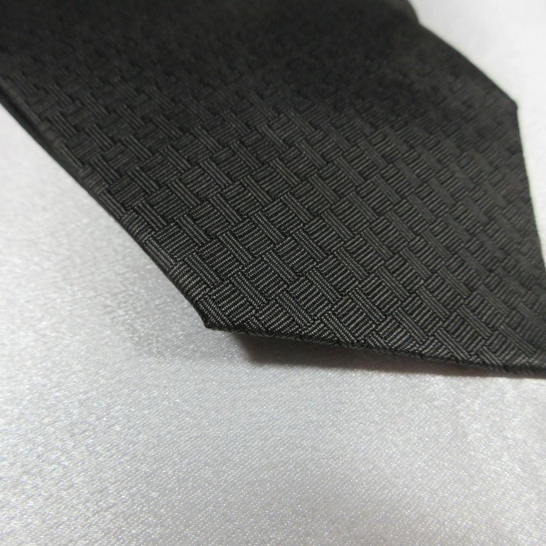 エルメス　H織り　ファソネ　トランプ　グレー　ネクタイ