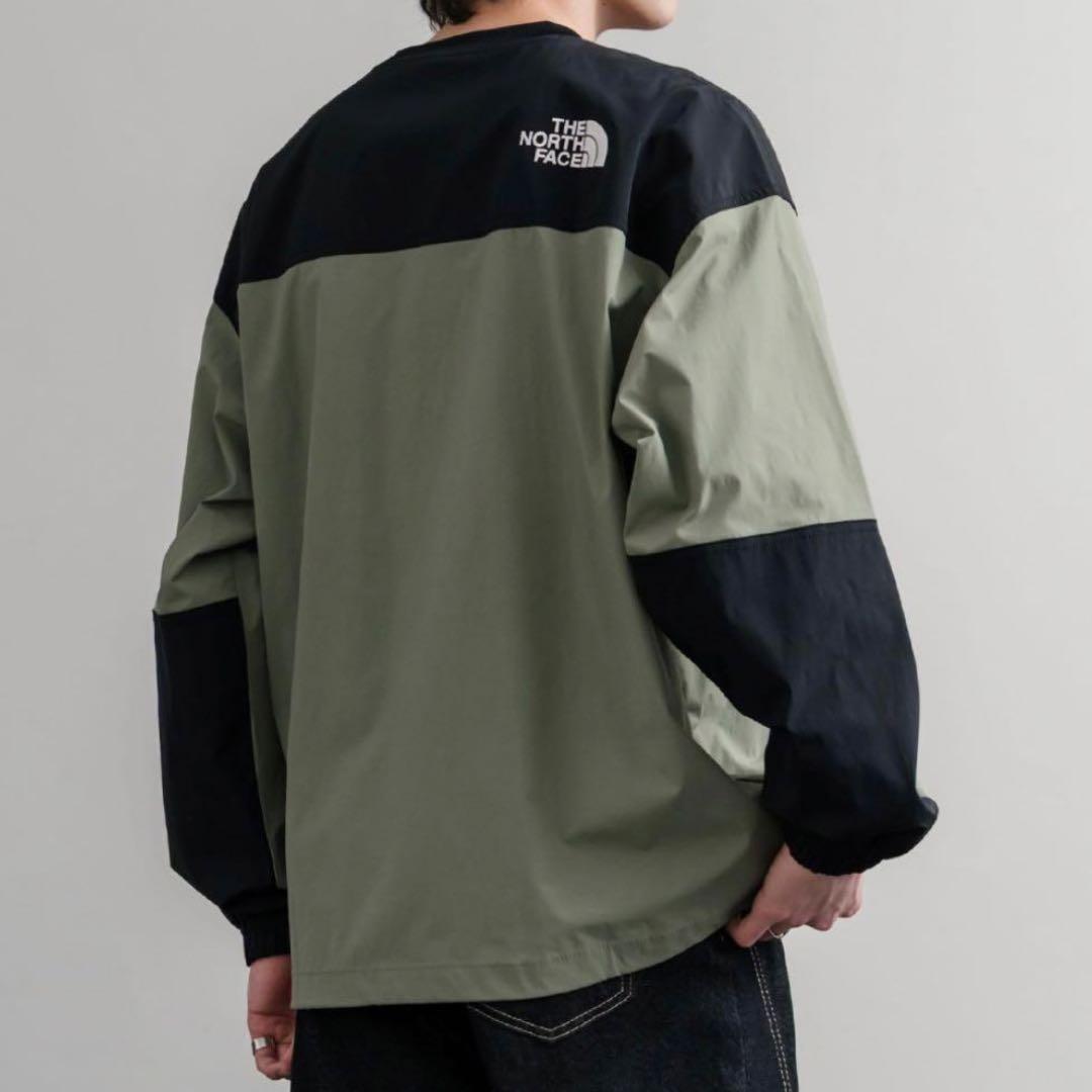 【新品】韓国限定　ノースフェイス　XL アルバニークルーネック　カーキ　黒