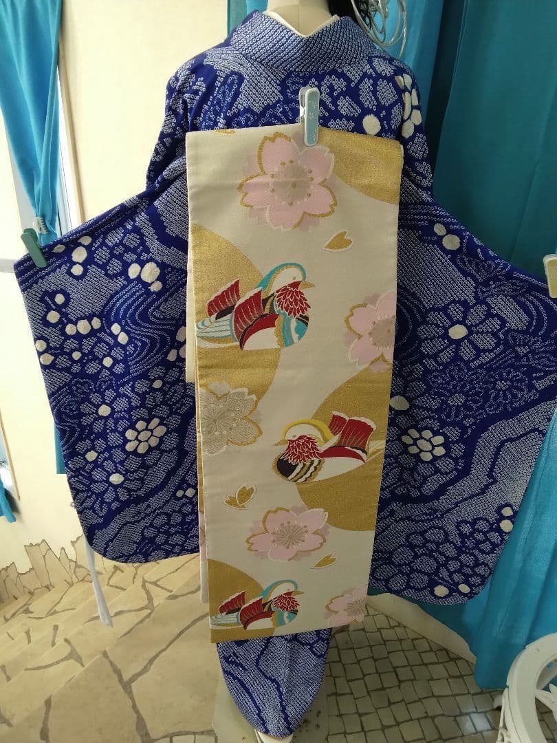 振袖フルセット、正絹総絞り振袖、成人式、重ね衿、帯揚げ、帯締め、西陣袋帯、長襦袢