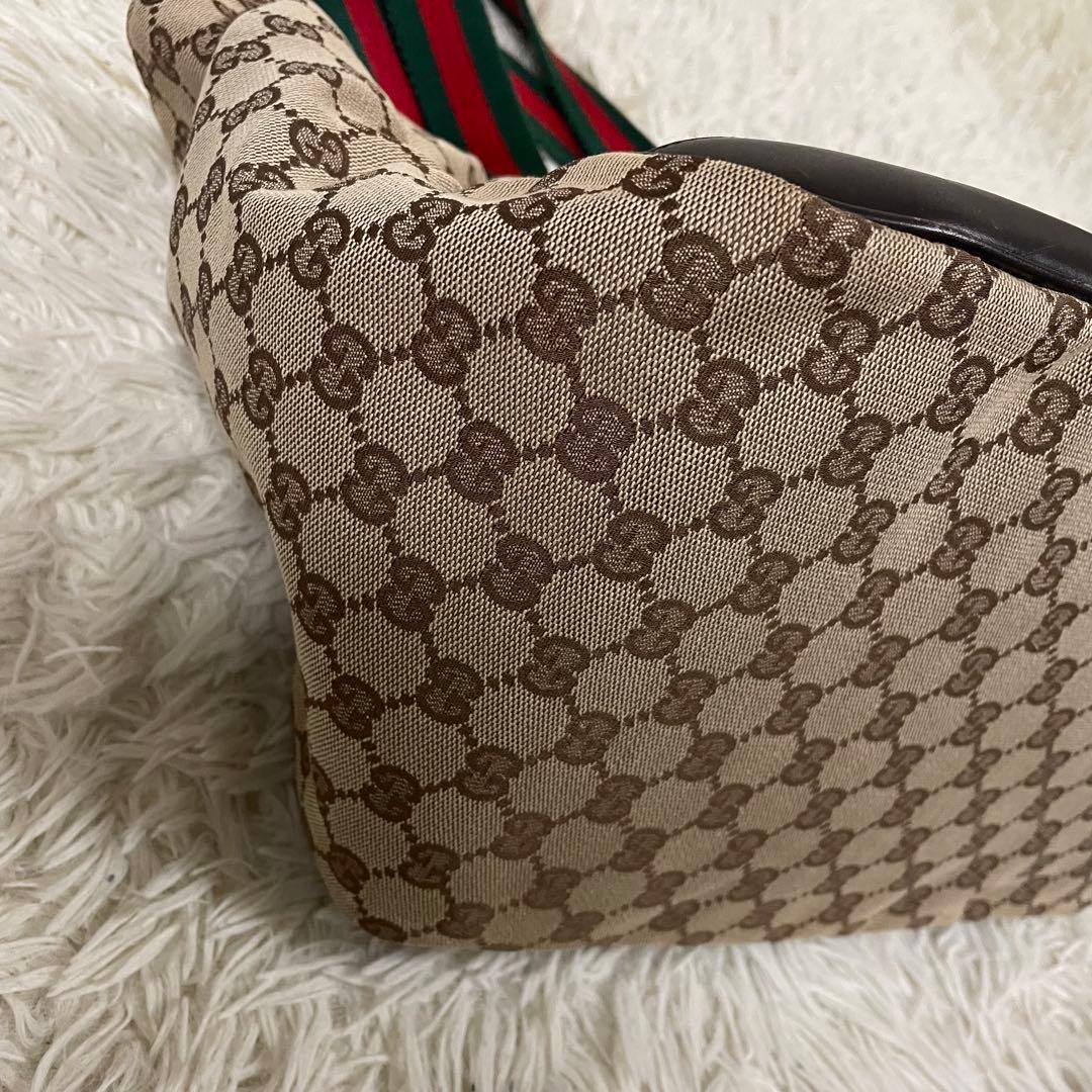 GUCCI グッチ ドッグキャリーバッグ シェリーライン GG柄