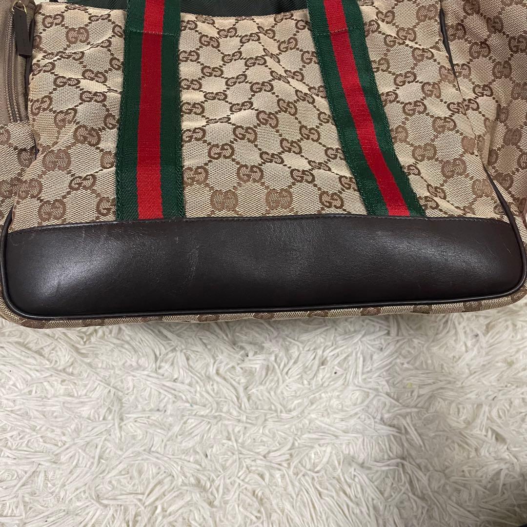 GUCCI グッチ ドッグキャリーバッグ シェリーライン GG柄