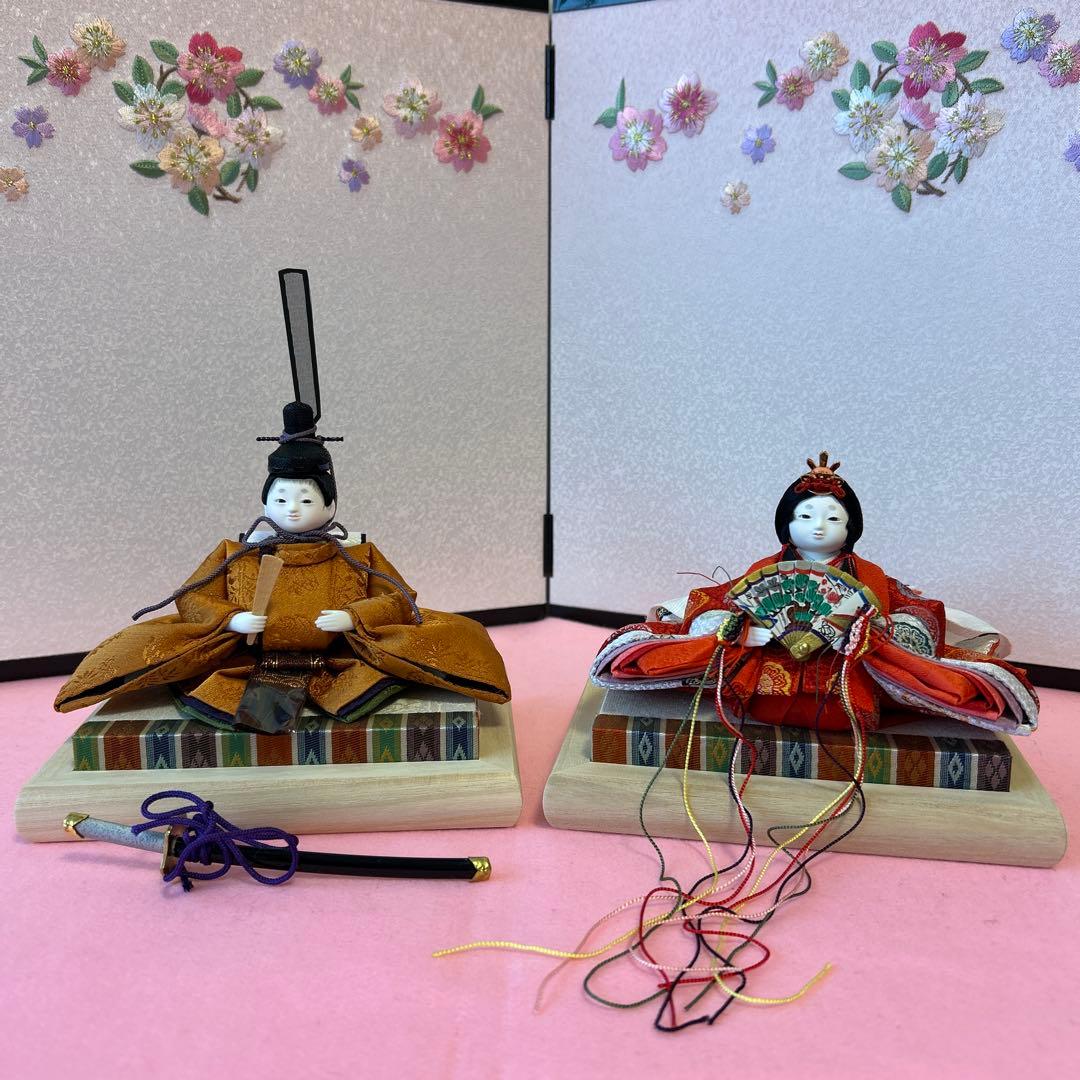 芥子雛　雛人形　お雛様　ミニ雛　衣装着　内裏雛　ふらここ　ひととえ　好きな方に