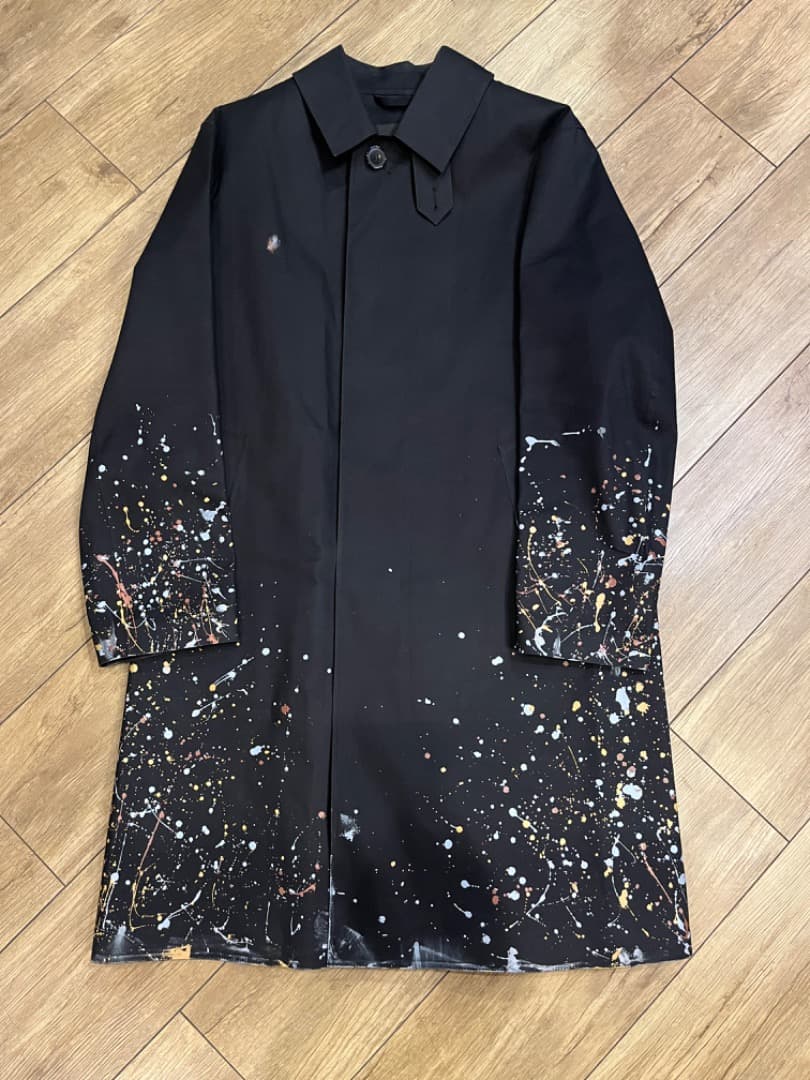 マッキントッシュ × ドーバーストリート ゴム引き レインペイントコート