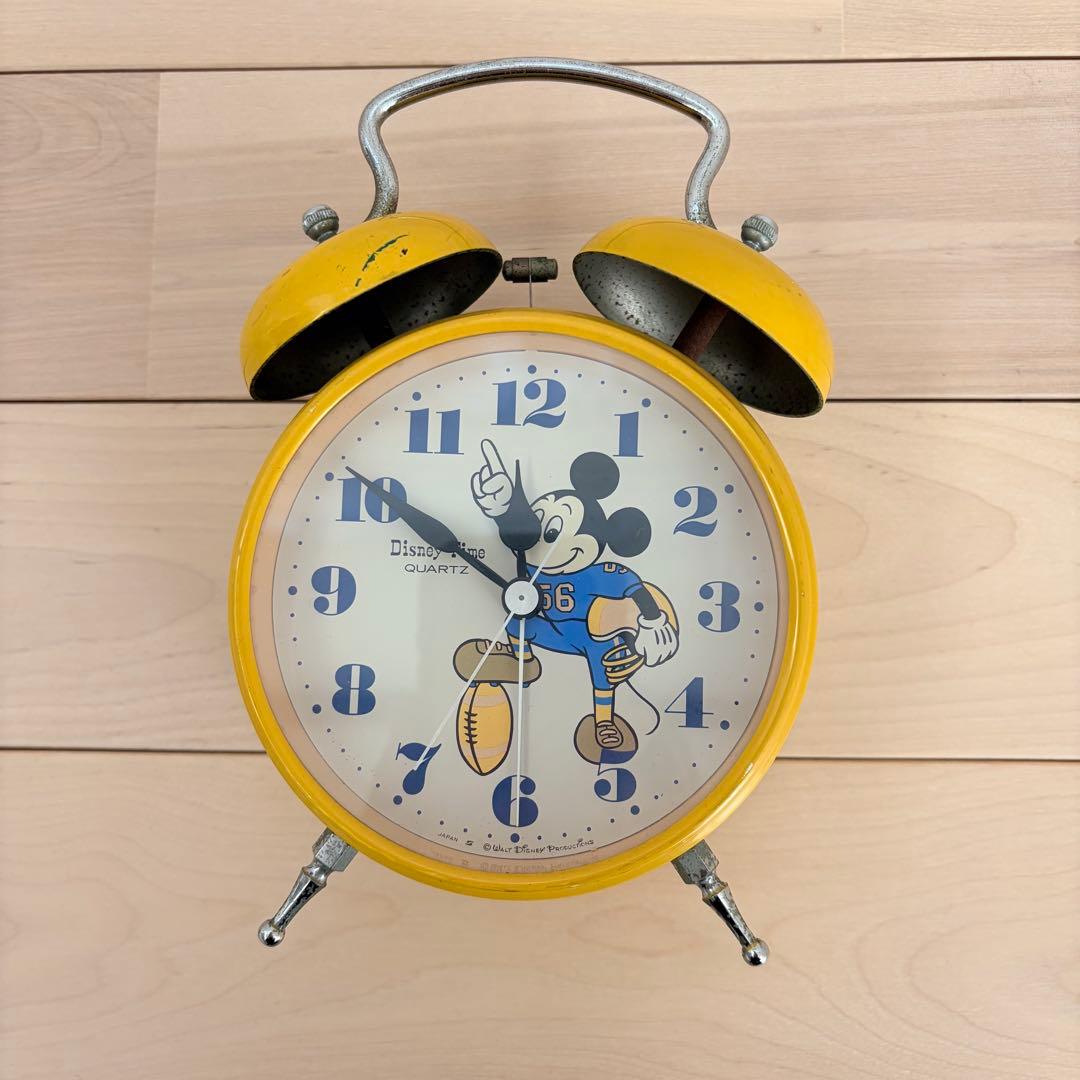 【昭和レトロ】【レア】ディズニー目覚まし時計　ミッキーマウス
