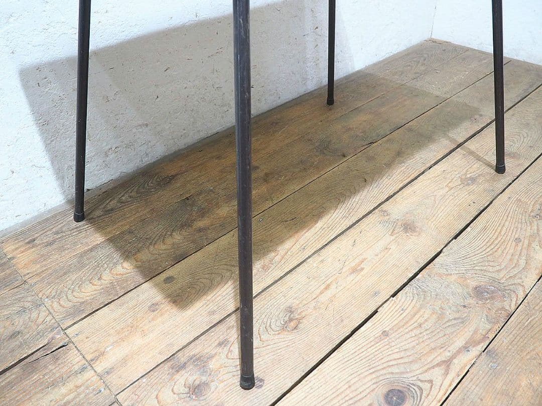 1400 ビンテージ　折りたたみ式　古い鉄脚テーブル　レトロ　展示台　工業系