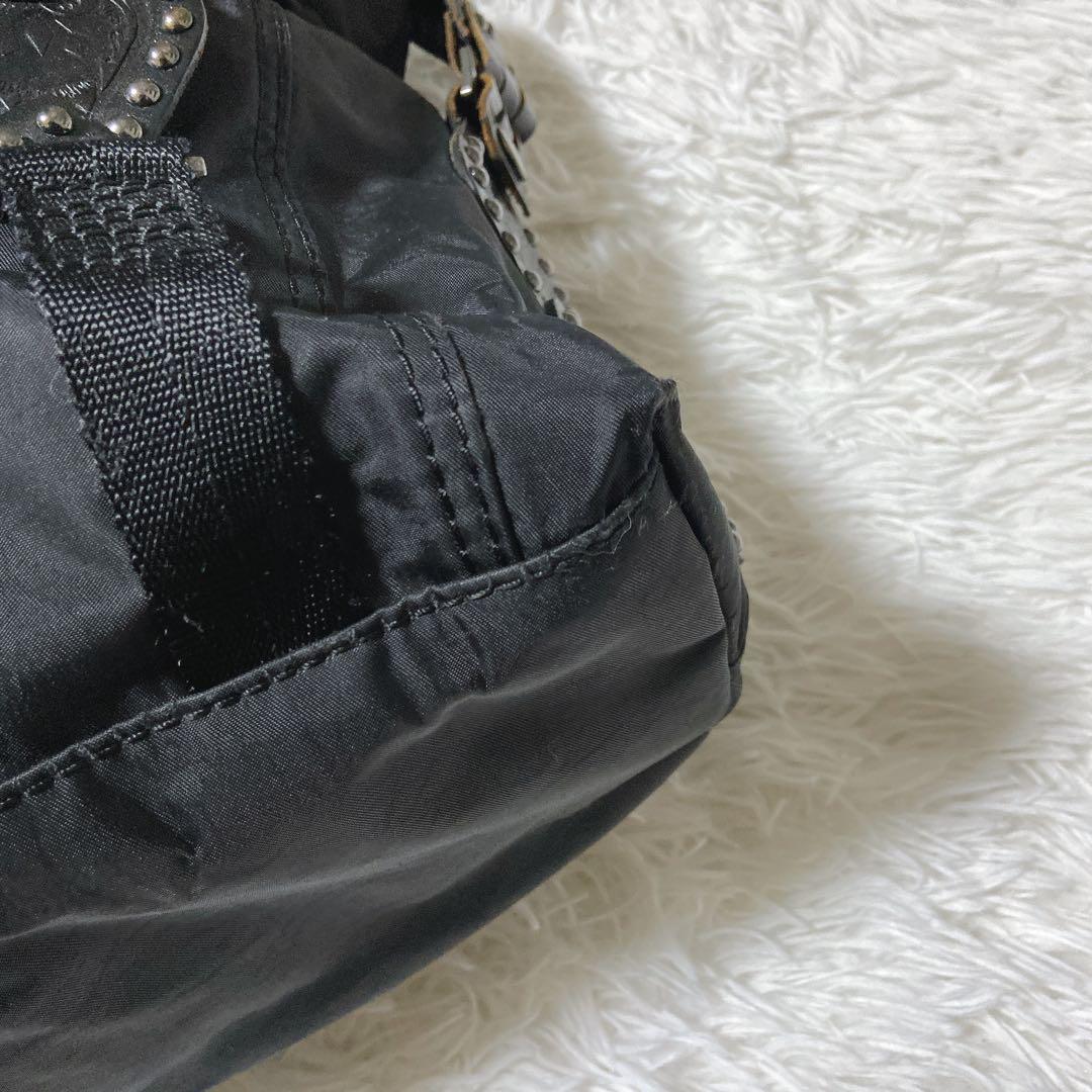 もも ⭐️ディーゼル　トートバッグ　ナイロン　レザー　大容量　A4サイズ