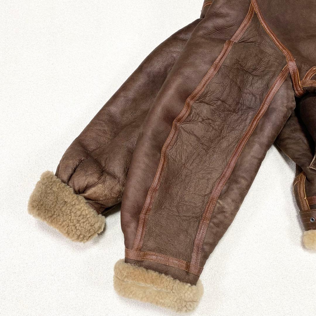 極美品✨希少 AVIREX B-3 フライトジャケット ムートン 42 USA製