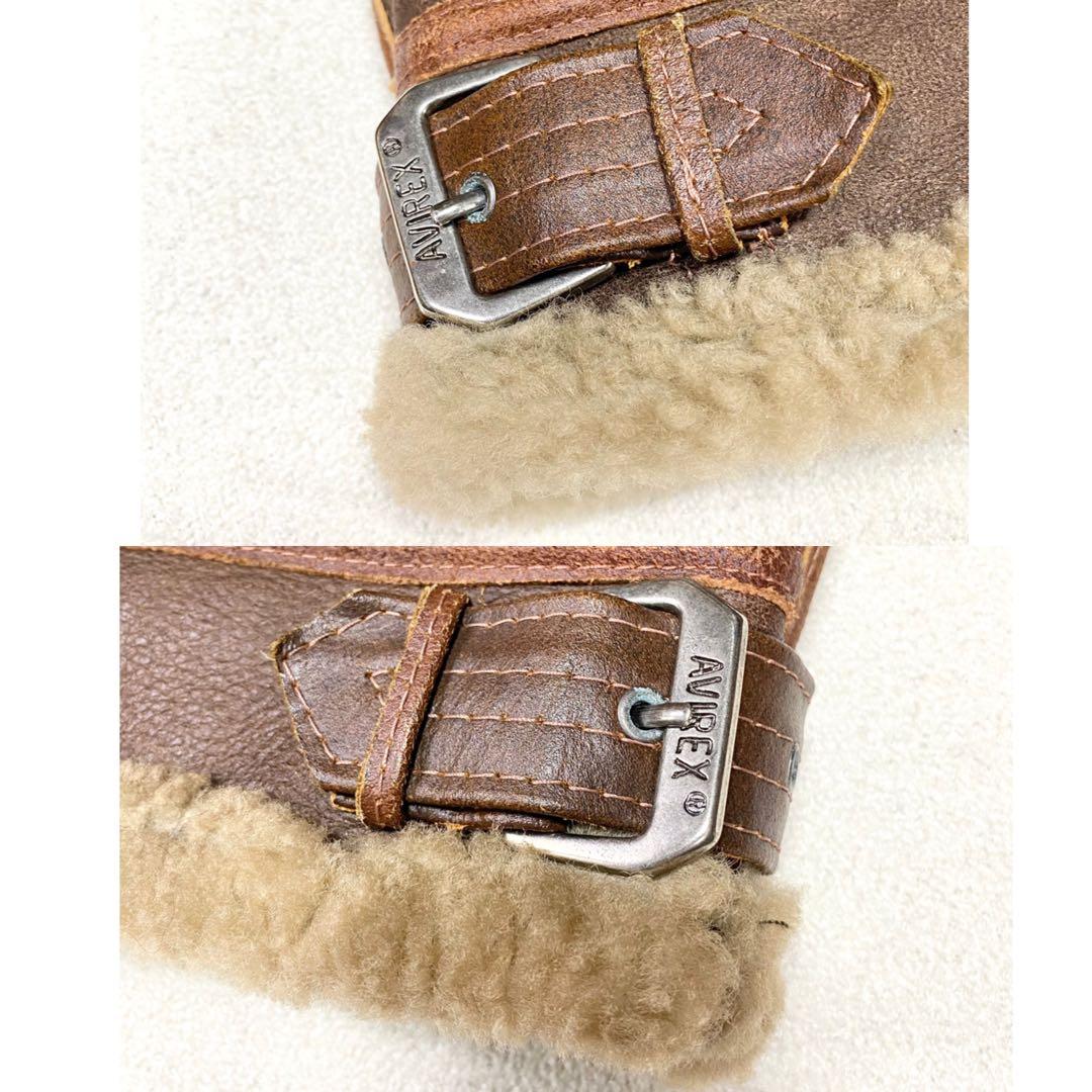 極美品✨希少 AVIREX B-3 フライトジャケット ムートン 42 USA製