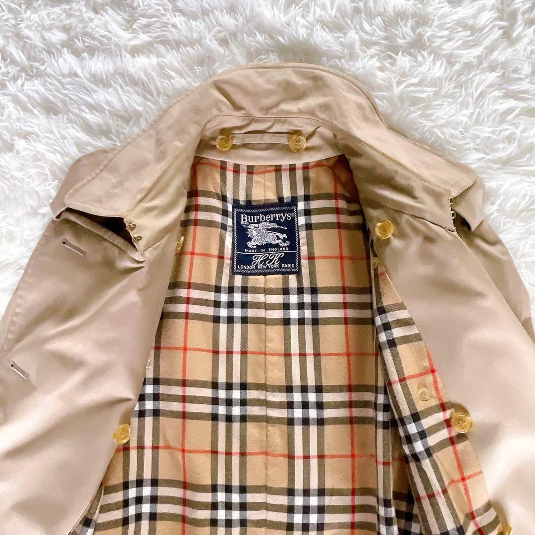 希少✨【バーバリーズ】ライナー付きロングトレンチコート ベージュ ノバチェック