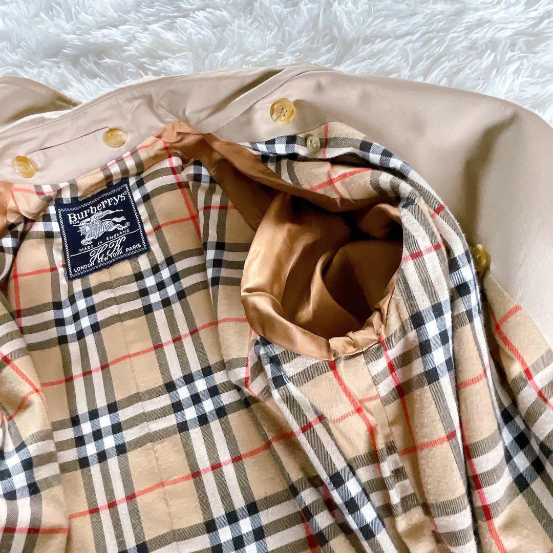 希少✨【バーバリーズ】ライナー付きロングトレンチコート ベージュ ノバチェック