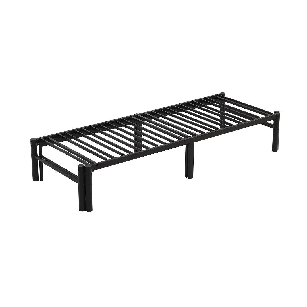 伸縮式ベッドフレーム　幅76~137cm伸縮可能　２WAY　おしゃれ　BLACK